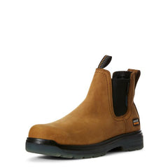Ariat Aged Bark Turbo Chelsea Waterproof Carbon Toe Mens Work Boots 10027331