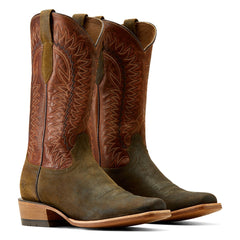 Ariat Olive Roughout/Copper Crunch Futurity Time Men's Cowboy Boots 10047717
