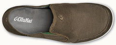 Olukai Nohea Mesh Slip On Grey/Lime Mesh Mens Casual 10188-13AP