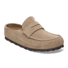 Birkenstock Taupe Naples Wrapped Suede Leather Men's Clogs R1029675