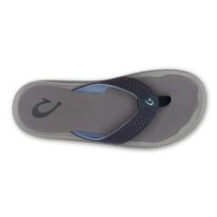 Olukai Blue Depth/Charcoal Ulele Men's Water-Ready Beach Sandals 10435-TF26