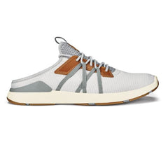 Olukai Mist Grey and Poi Mio Li Mens Athletic Shoes 10440-DW25