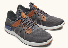 Olukai Pavement and Vintage Indigo Mens Athletic Sneakers 10440-PVVI
