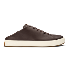 Olukai Dark Java Lae'ahi Li'Ili Men's Waterproof Leather Sneakers 10455-4848