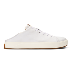 Olukai Bright White Lae'ahi Li 'Ili Men's Waterproof Leather Sneakers 10455-WBWB