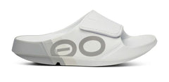 OOFOS Unisex OOahh Sport Flex Slide Sandal - Smoke Rally