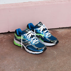 Mens Saucony ProGrid Omni 9 (Blue/Lime)