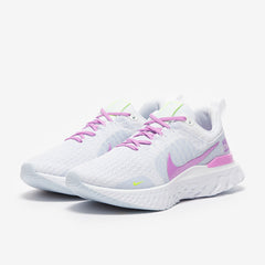 Nike Womens Infinity Run FK 3 - White/Rush Fuchsia-Blue Tint