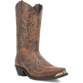 Laredo Tan/Tan Jameson Men's 12 inch Snip Toe Leather Western Boots 68549