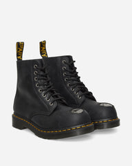 1460 Metal Toe Leather Boots Black