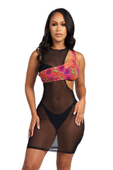 SWIM ASHORE COVERUP-MULTICOLOR