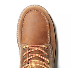 Timberland Golden Brown Full-Grain Timberland Pro Gridworks 6 Inch Waterproof Alloy Toe Work Boots A29V1