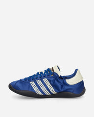 Wales Bonner Karintha Lo Satin Sneakers Blue / Cream White