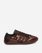 Wales Bonner Karintha Lo Sequin Sneakers Dark Brown / Core Black