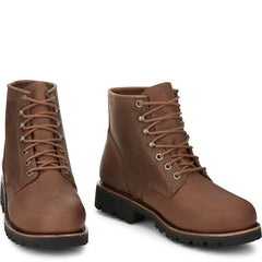 Chippewa Bourbon Brown 6 in Steel Toe Men's Workboots MC2069