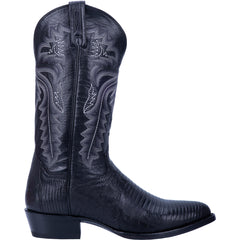 Dan Post Black Winston Lizard Mens Western R Toe Boots DP3050