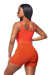 SENA BEACH SHORTS-TANGERINE