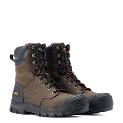 Ariat Dark Brown Treadfast 8 inch Men's Waterproof Work Boots 10042484