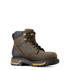 Ariat Iron Coffee Big Rig 6 inch H2O Soft Toe (no Safety Toe) Men's Round Toe Work Boots 10042551