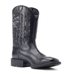 Ariat Black/Camo Sport My Country Wide Square Toe Men's Western Boots 10044563