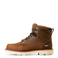 Ariat Distressed Brown Rebar Lift 6 inch Waterproof Composite Toe Men's Work Boots 10046876