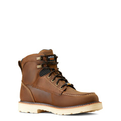 Ariat Distressed Brown Rebar Lift 6 inch Waterproof Soft Toe Men's Work Boot 10046877