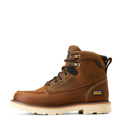 Ariat Distressed Brown Rebar Lift 6 inch Waterproof Soft Toe Men's Work Boot 10046877