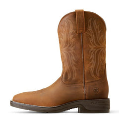 Ariat Oily Distressed Tan Ridgeback Men's 11 inch Wide Square Toe Leather Boots 10046982