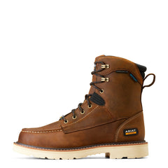 Ariat Distressed Brown Rebar Lift 8 inch Waterproof Men's Composite Toe Work Boots 10047028