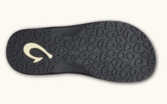 Olukai Black Ohana Mens Beach Sandals 10110-4040