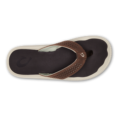 Olukai Dark Wood Ulele Mens Beach Sandals 10435-6363
