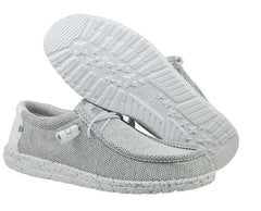 Hey Dude Stone White Wally Sox Mens Classic Slip On Shoes 110350703