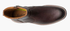 Florsheim Brown CH Norwalk Plain Toe Mens Side Zip Casual Boots 13393-215