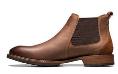 Florsheim Brown Lodge Plain Toe Gore Mens Boots 14285-215