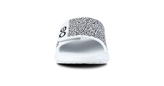 OOFOS Unisex OOahh Sport Flex Limited Slide Sandal - White Labyrinth