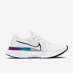 Nike Womens React Infinity Run Flyknit - White/Black-Vapor Green