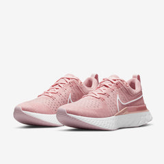 Nike Womens React Infinity Run Flyknit 2 - Pink Glaze/White