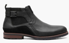 Stacy Adams Black Waxy Oskar Plain Toe Chelsea Boot 25554-010