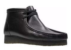 Clarks Black Leather Wallabee Men's  Comfort Boots 26155512