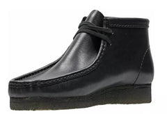Clarks Black Leather Wallabee Men's  Comfort Boots 26155512