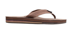 Rainbow Double Layer Espresso Leather Mens Sandals 302ALTSO-EXPR-M