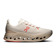 On Ivory/Salmon Cloudsurfer Max Wide Width Women's Running Shoes 3WF30573297