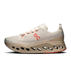 On Ivory/Salmon Cloudsurfer Max Wide Width Women's Running Shoes 3WF30573297