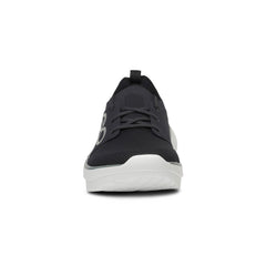 Oofos White/Black OOmy Stride Men's Athletic Shoes 5087-WHT/BLK