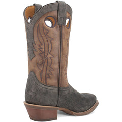 Laredo Grey/Tan Walker Men's 12 inch Square Toe Leather Boots 68473