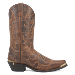 Laredo Tan/Tan Jameson Men's 12 inch Snip Toe Leather Western Boots 68549