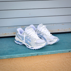 Mens Asics Gel-Kayano 14 (White/Light Navy)