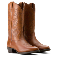 Ariat Cognac Heritage Men's R Toe Western Boots 10053736
