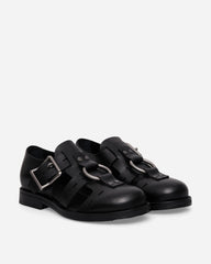 Bondage Belt Sandals Black
