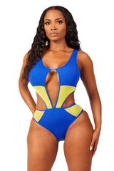 OCEAN CALLING SWIMSUIT-BLUE